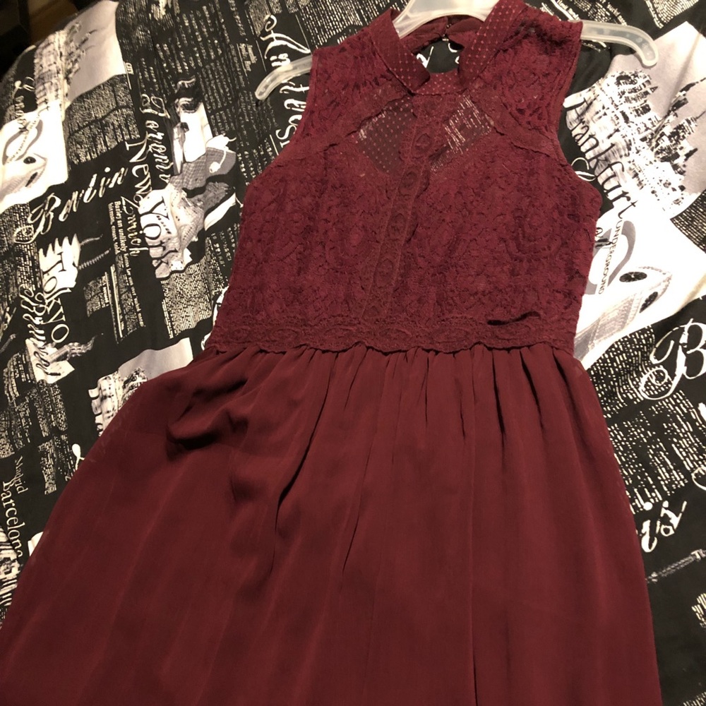 Burgundy Dress